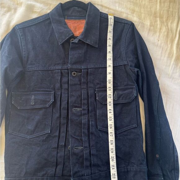ONI Denim Denim Jacket Type II Double Indigo Overdyed Trucker Men’s Size 36 - Picture 13 of 13
